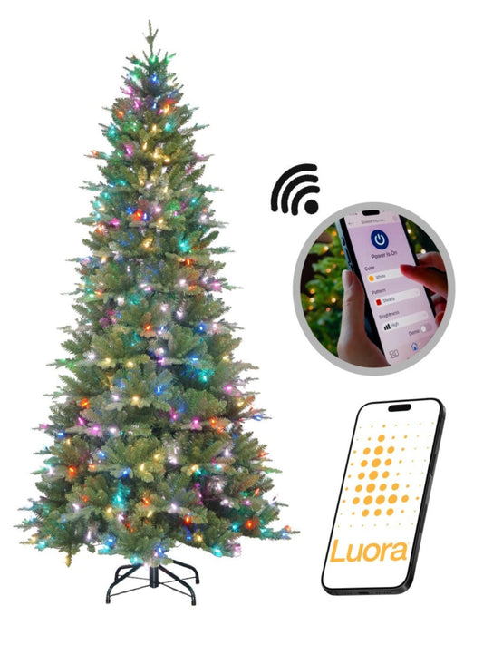 (Open Box Discount) Luora Smart Christmas Trees, App Compatible with Amazon Alexa & Google Nest Voice Control