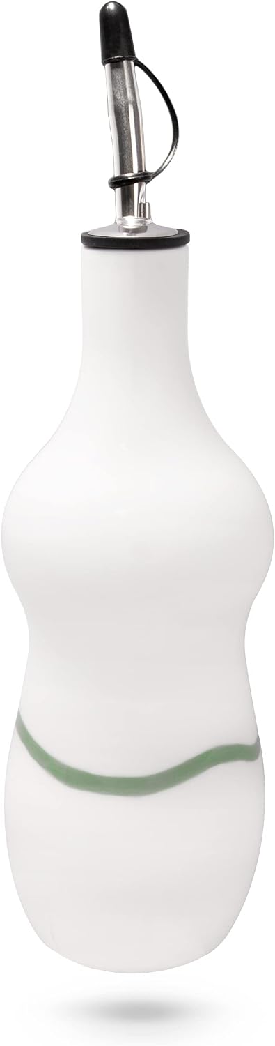 Ceramic Olive Oil Cruet - White