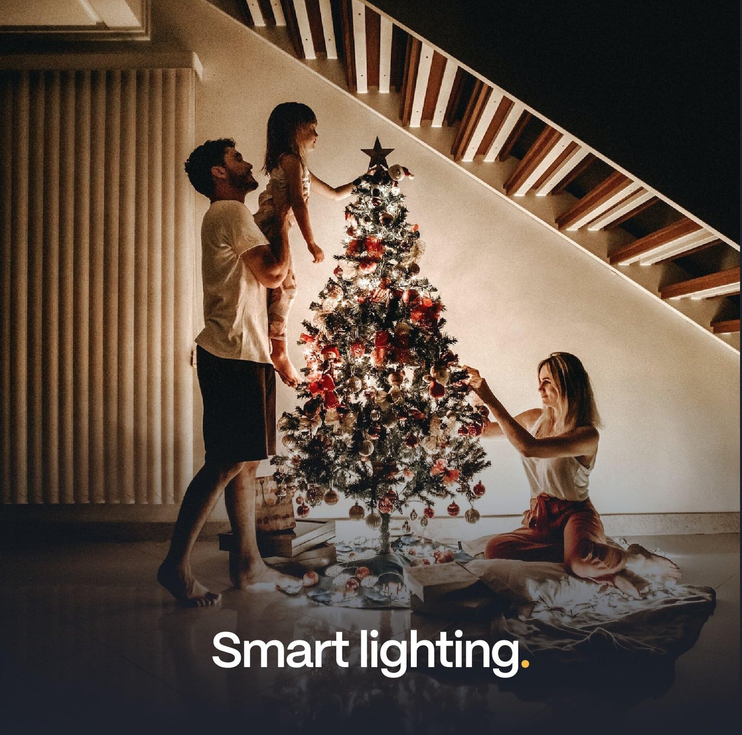 Luora Smart Christmas Trees, Snow Flocked, App Compatible with Amazon Alexa & Google Nest Voice Control