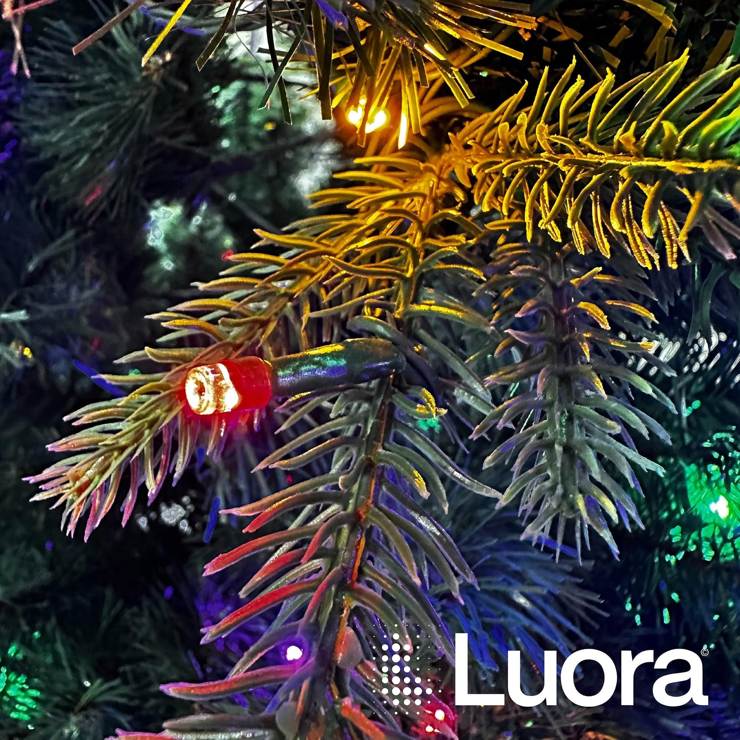 Luora Smart Christmas Wreath, 24" Round, App Compatible with Amazon Alexa & Google Nest Voice Control